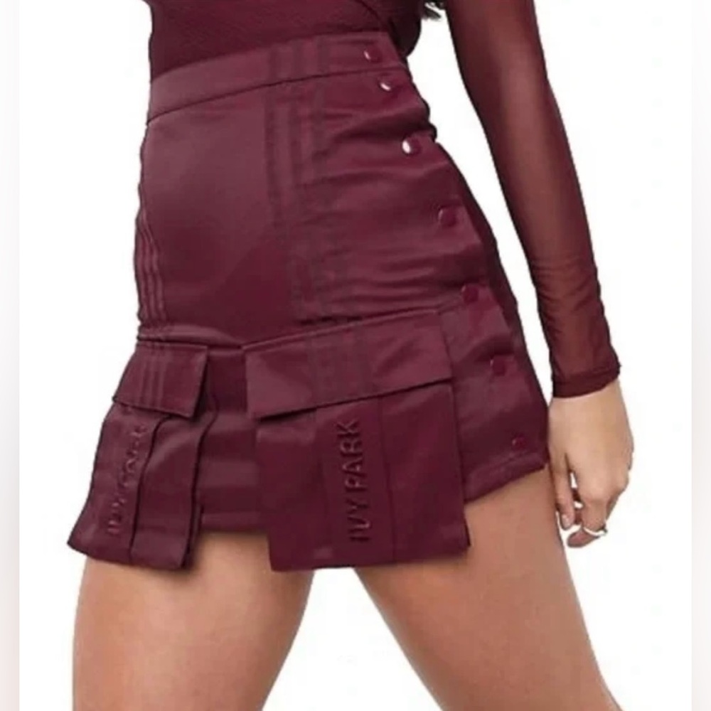 Adidas Ivy Park Maroon Cargo Skirt size L